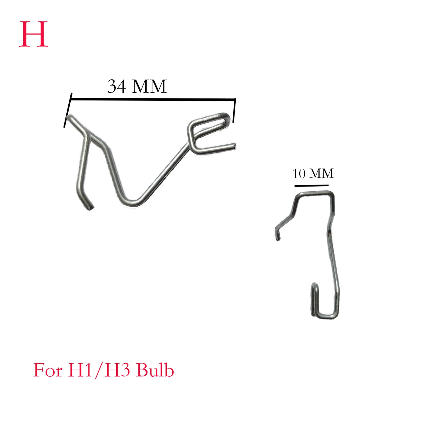 Headlight Wire Metal Support Lamp Bulb Base Clip H1 H4 H7