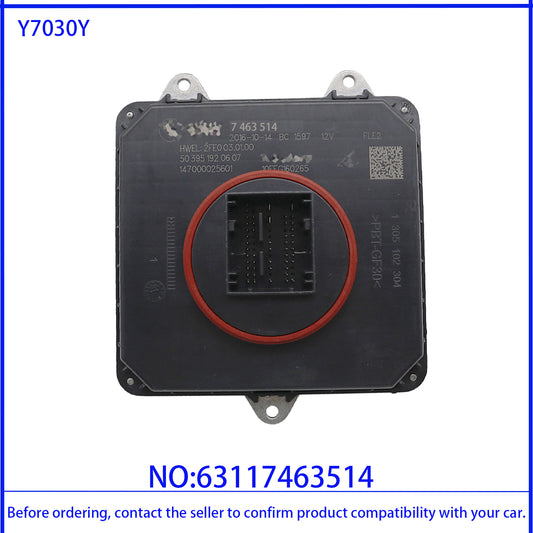 Light Control Unit LED Headlight Ballast for BMW G01 G02 G11 G30 63117463514 7463514 Low Version